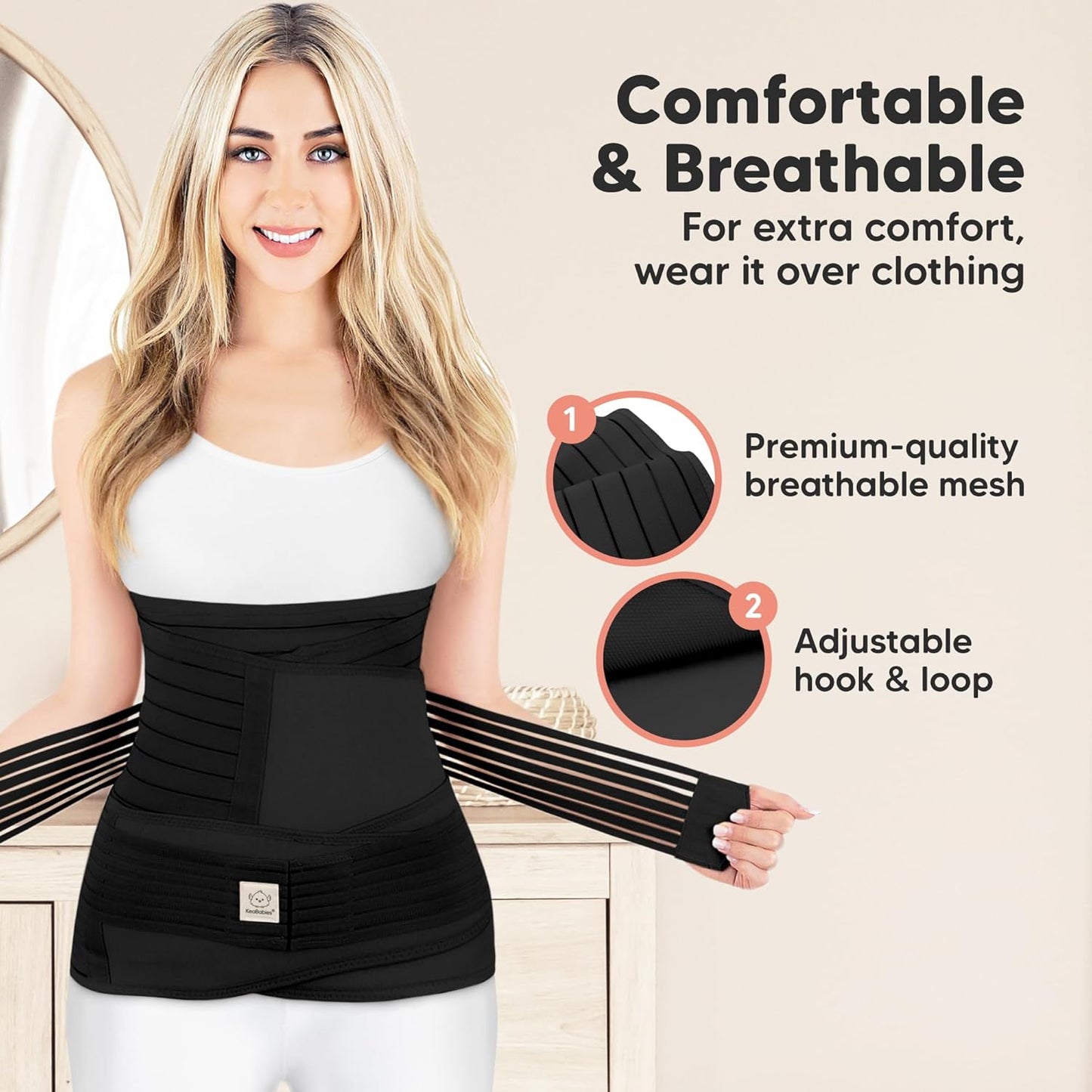 TrueU™ POST PARTUM BELLY WRAP