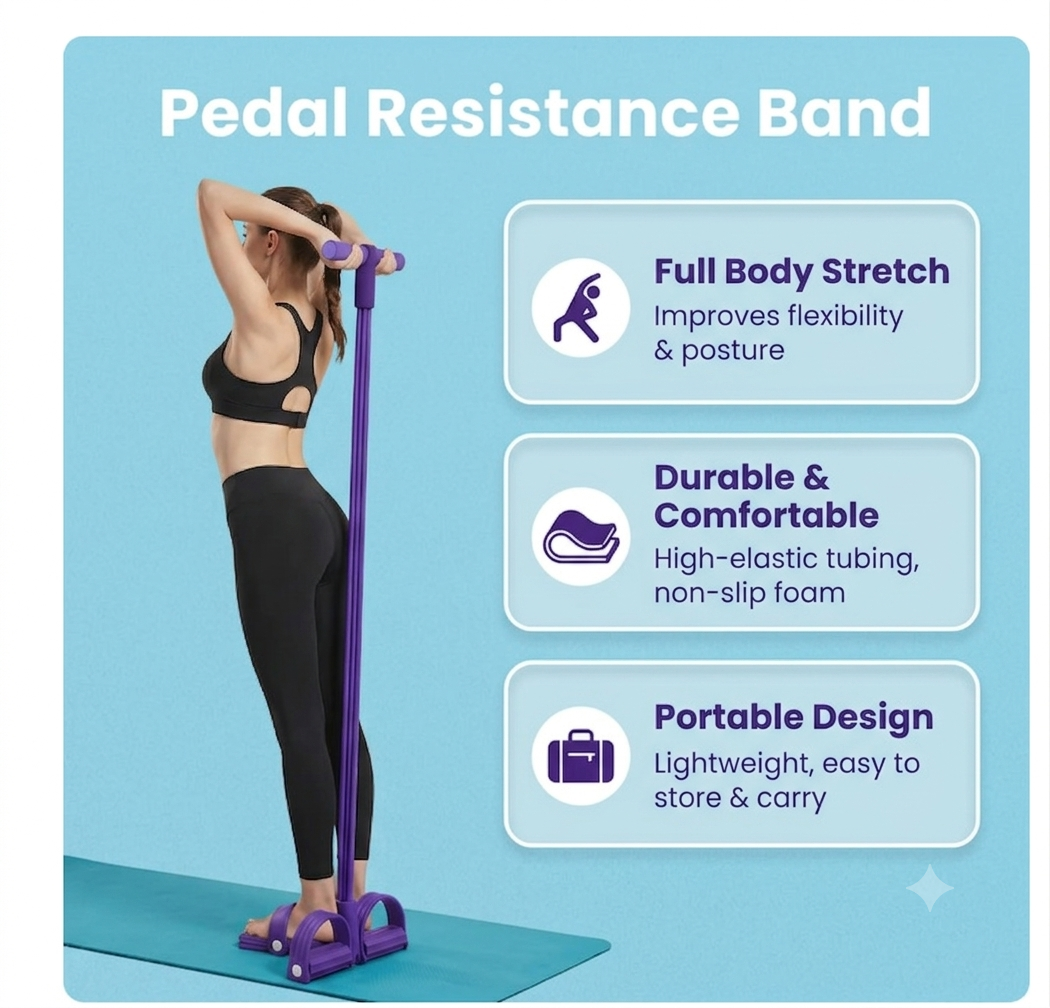 TRUEFIT™ YOGA PEDAL PULLER ( Fitness Resistance Band)